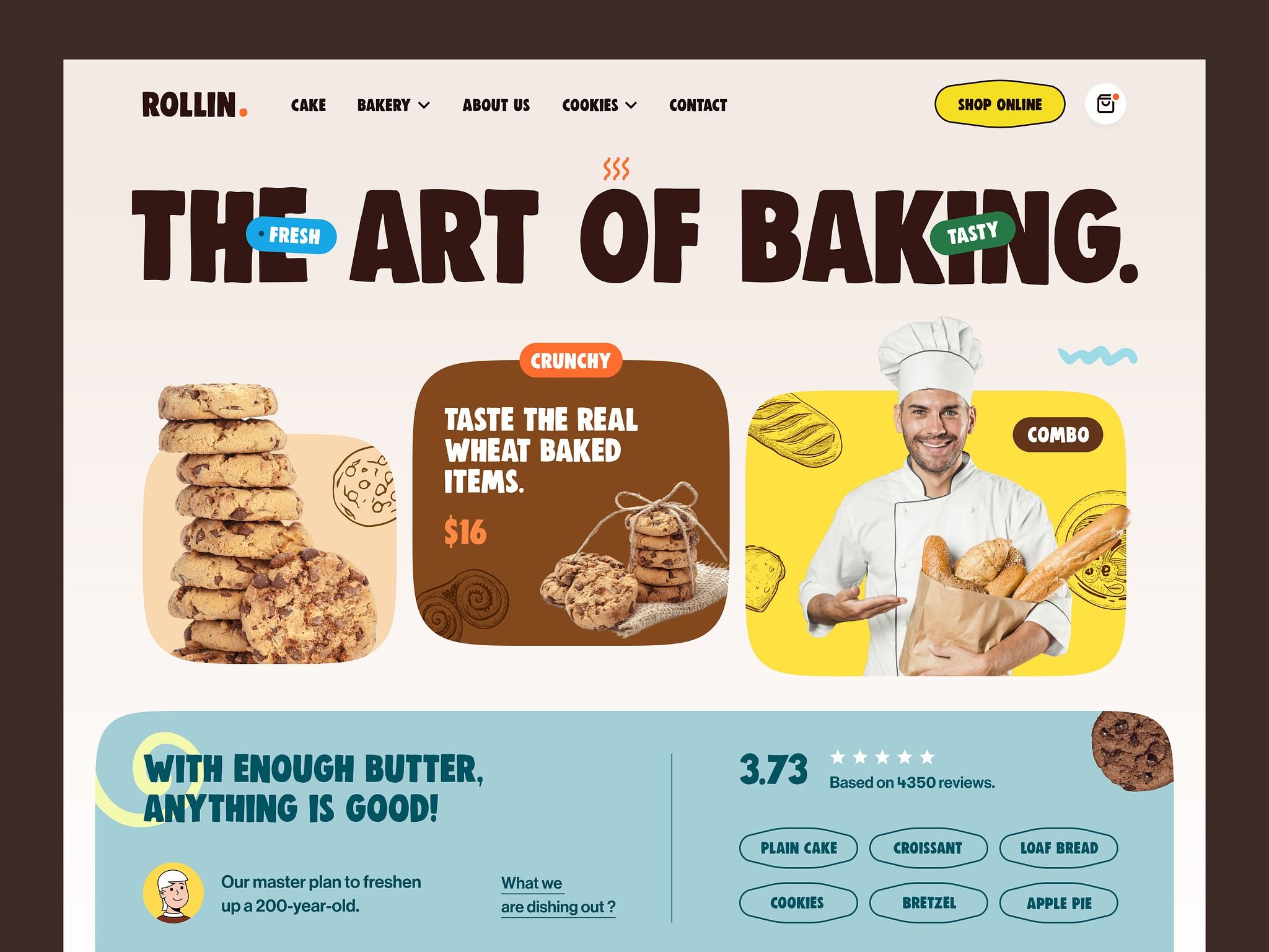 Rollin – Bakery Website