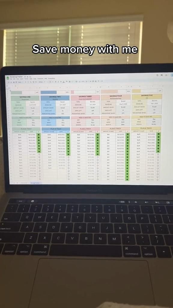 Savings Tracker Template | Google Sheets