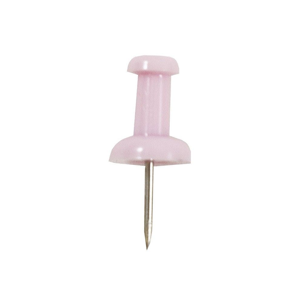 JAM Paper Colored PushpinsBaby Pink Push Pins2 Packs of 100 (222419048A)