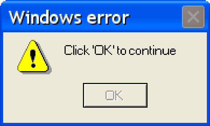 45 Funny Windows Error Messages