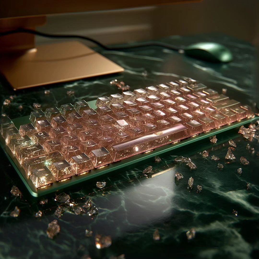 The CrystalKey Luminaire Keyboard