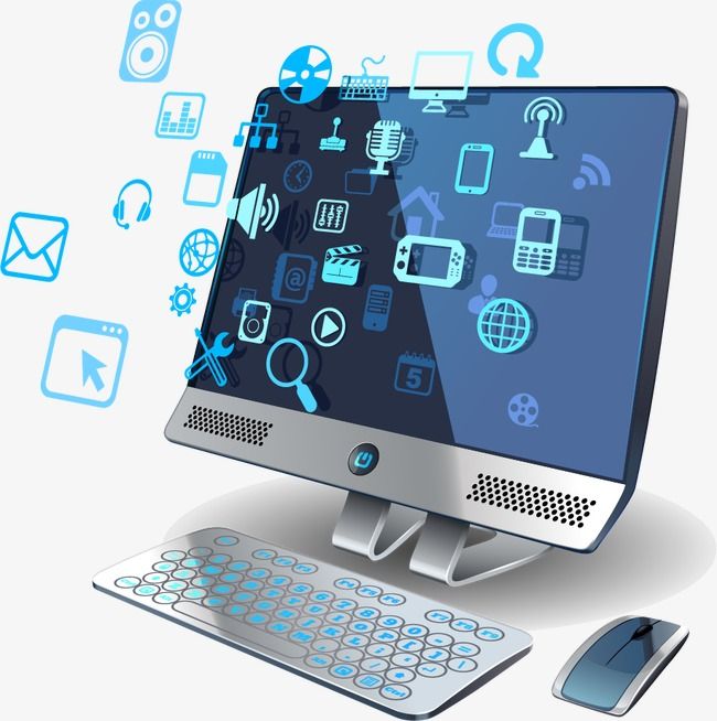 Internet Computer Technology PNG Images,  Computer Clipart, Technology Clipart, The Internet PNG Transparent Background – Pngtree